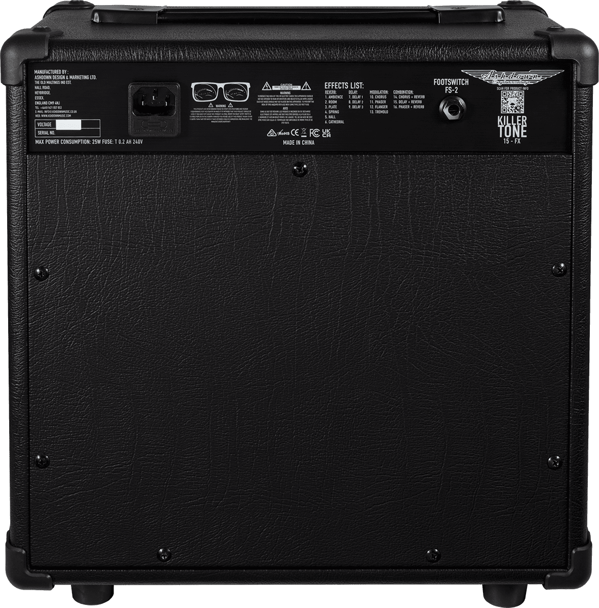 Ashdown Kt-15fx Killer Tone Combo 15w 1x10 - Combo für E-Gitarre - Variation 2
