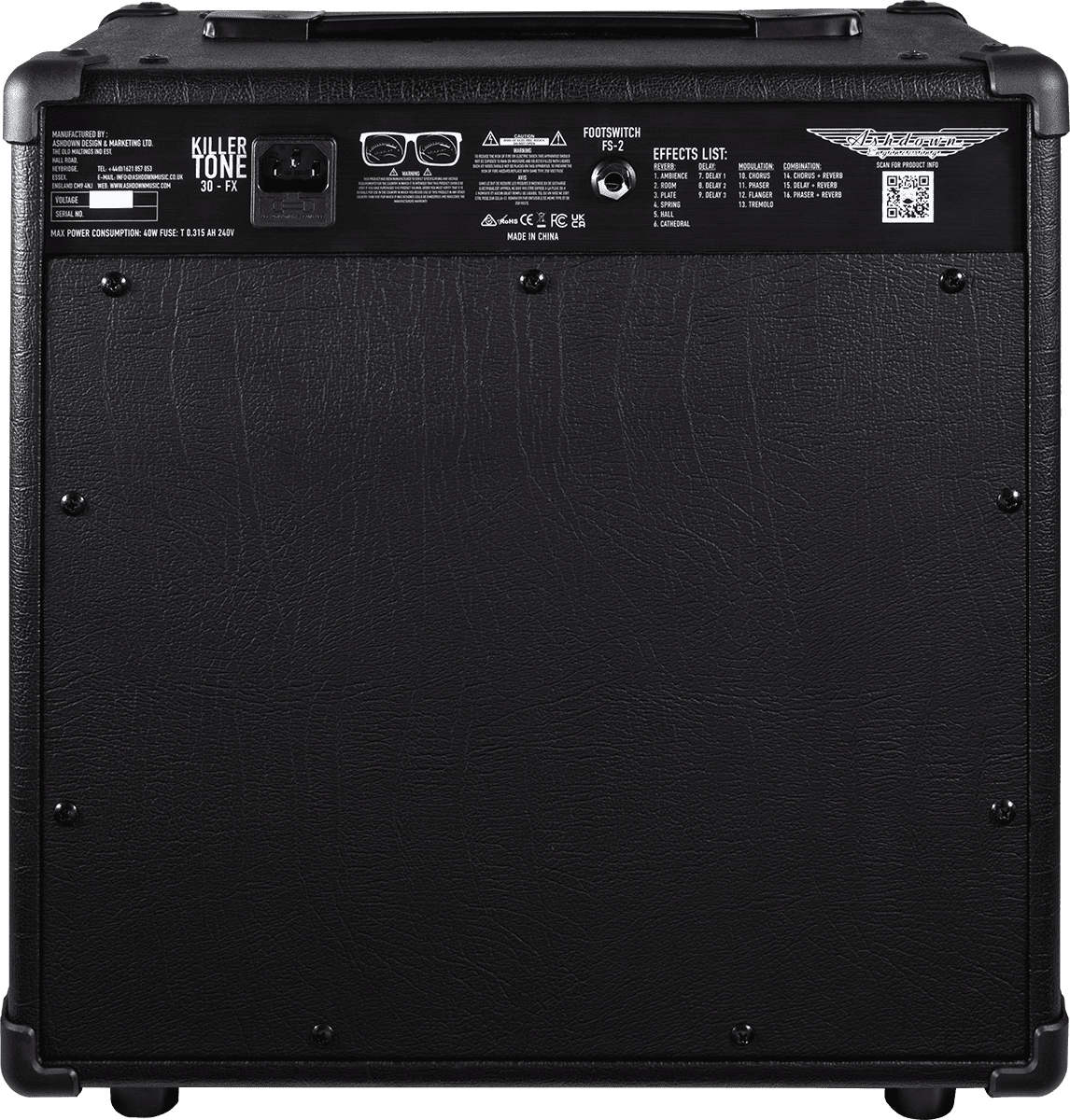 Ashdown Kt-30fx Killer Tone Combo 30w 1x10 - Combo für E-Gitarre - Variation 2