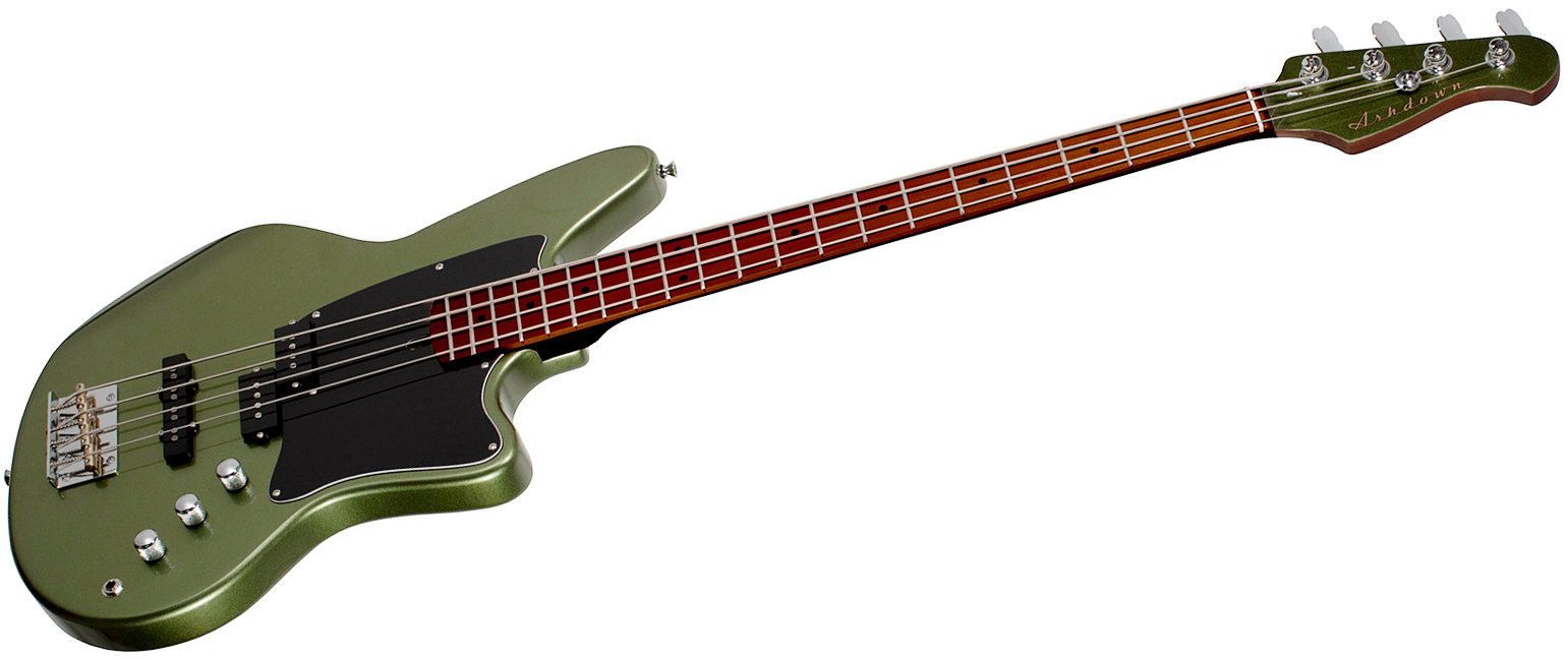 Ashdown The Saint Roasted Lh Gaucher Mn - Olive Green - Solidbody E-bass - Variation 1