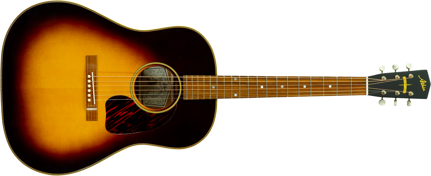 Atkin Custom Shop J43 Dreadnought Shsc Epicea Acajou Rw #4411 - Aged Sunburst - Folk-Gitarre - Main picture