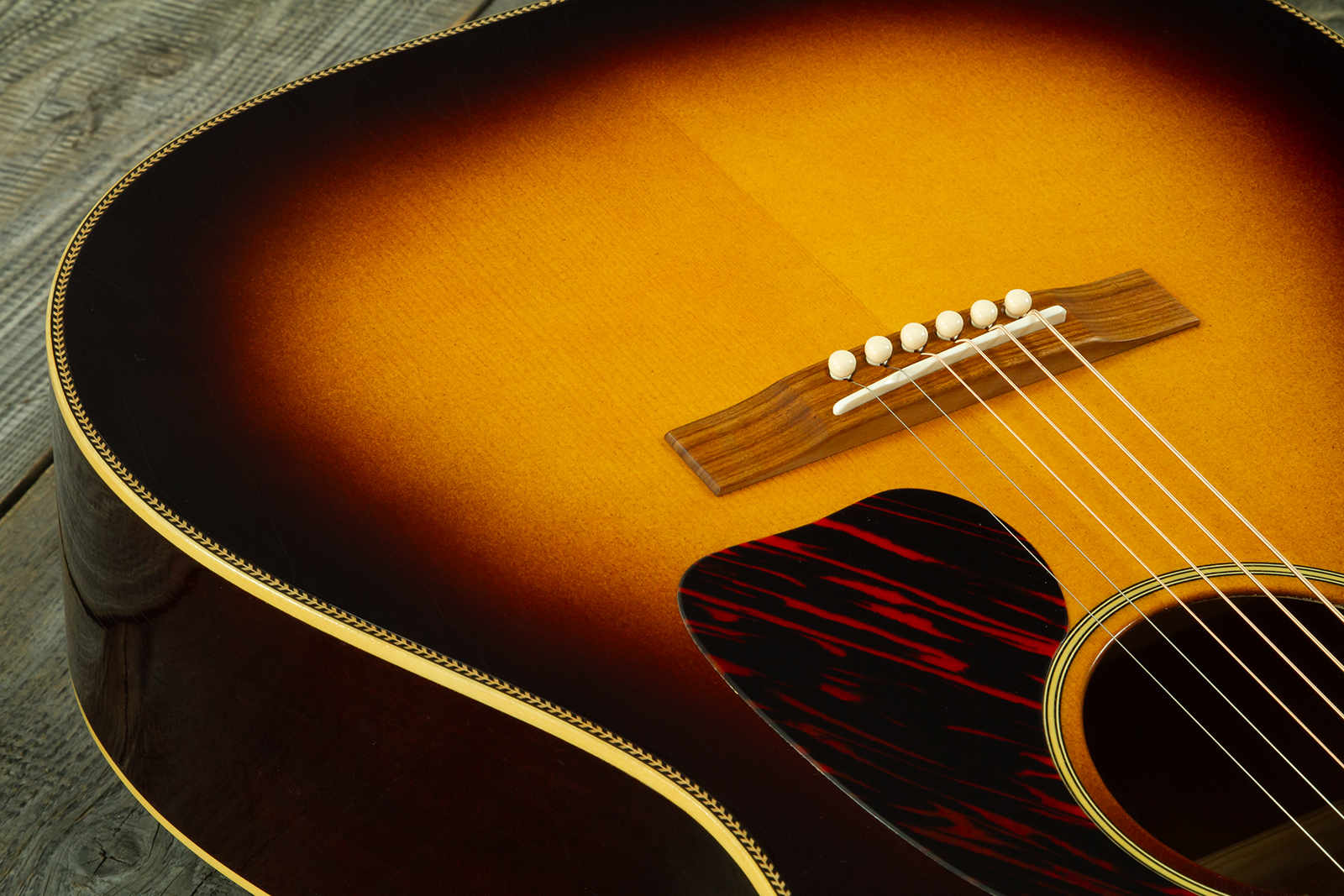 Atkin Custom Shop J43 Dreadnought Shsc Epicea Acajou Rw #4411 - Aged Sunburst - Folk-Gitarre - Variation 3