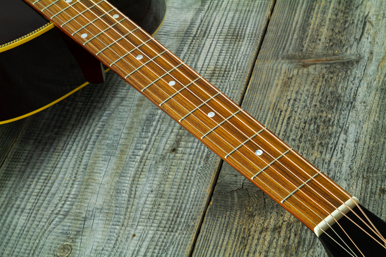 Atkin Custom Shop J43 Dreadnought Shsc Epicea Acajou Rw #4411 - Aged Sunburst - Folk-Gitarre - Variation 5