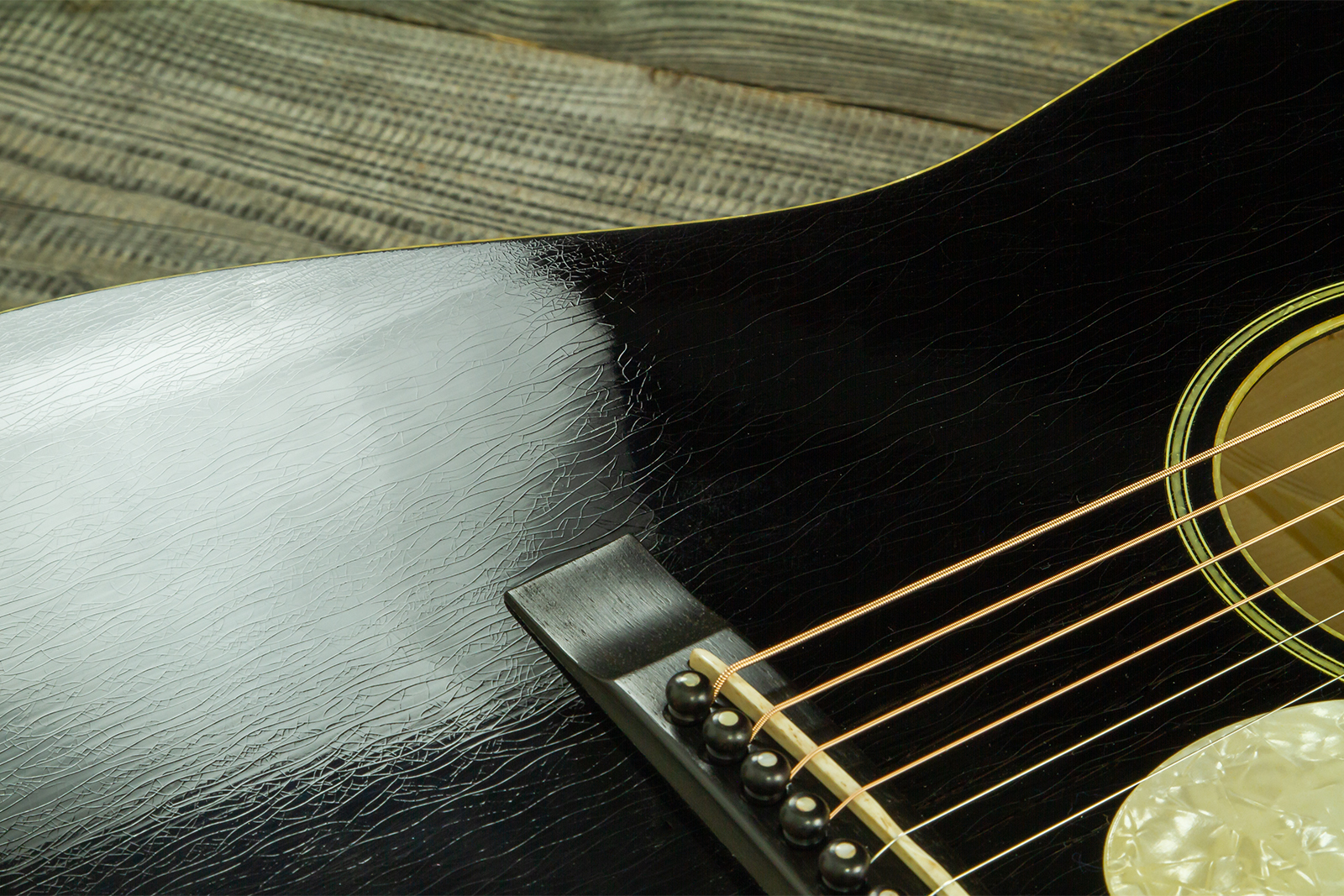 Atkin The Forty Three Dreadnought Shsc Epicea Erable Eb - Aged Black Pearl - Folk-Gitarre - Variation 4