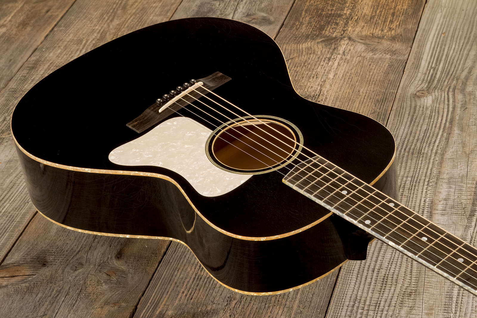 Atkin The Thirty Six Black Pearl Slope Shoulder Parlor Epicea Erable Eb #3856 - Black Pearl - Folk-Gitarre - Variation 2