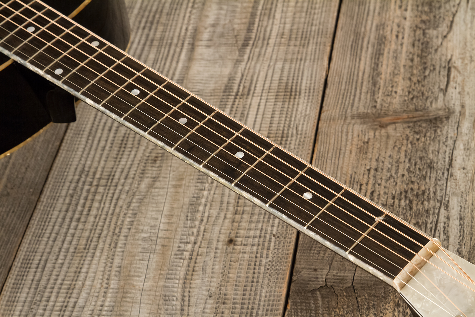 Atkin The Thirty Six Black Pearl Slope Shoulder Parlor Epicea Erable Eb #3856 - Black Pearl - Folk-Gitarre - Variation 5