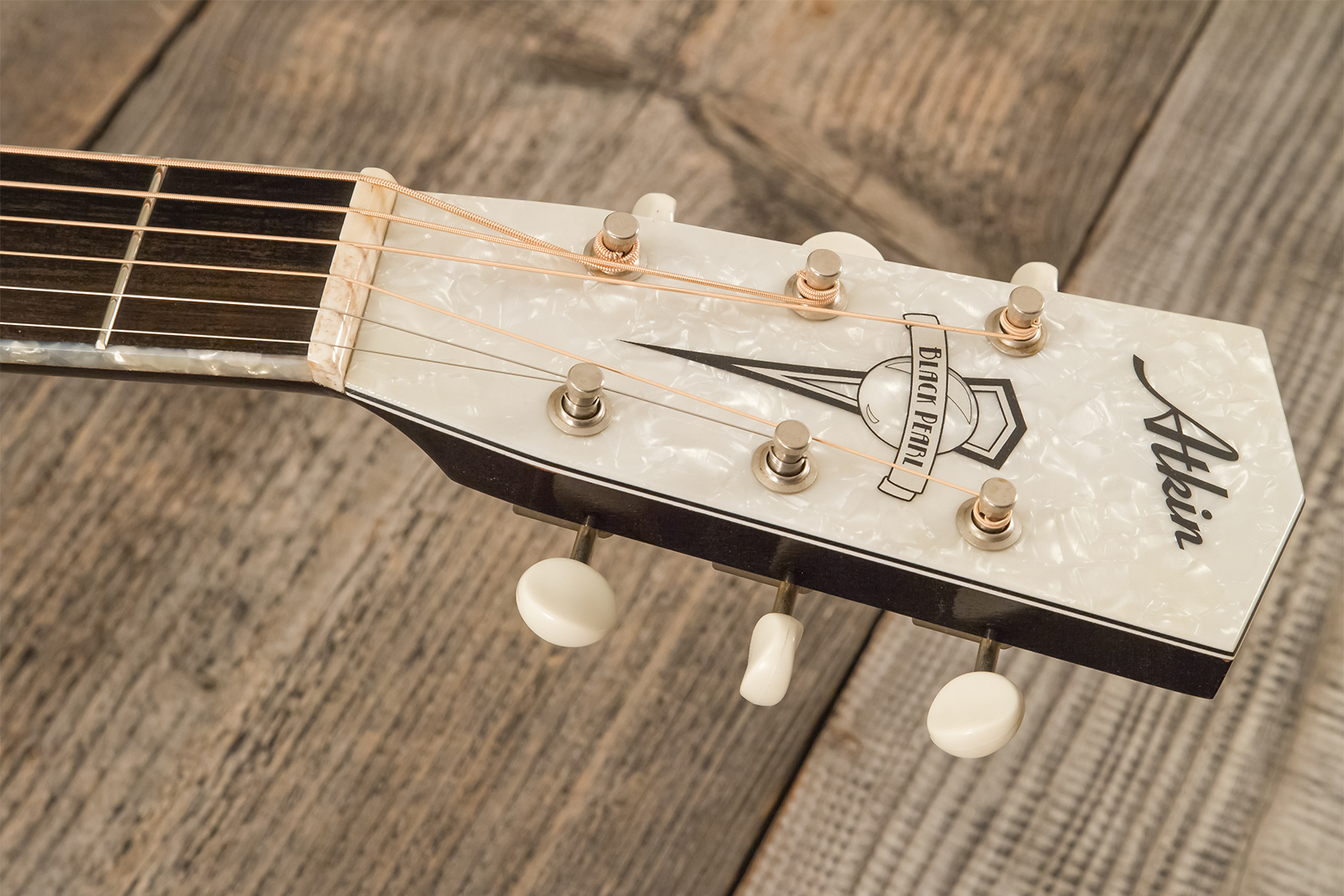 Atkin The Thirty Six Black Pearl Slope Shoulder Parlor Epicea Erable Eb #3856 - Black Pearl - Folk-Gitarre - Variation 6