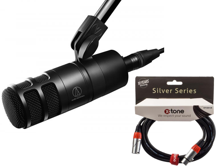 Audio Technica At 2040 +  Xlr Xlr 3m - Microphone podcast / radio - Main picture