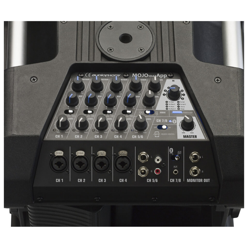 Audiophony Mojo 1042app - Komplettes PA System Set - Variation 1