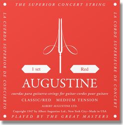 Konzertgitarre saiten Augustine Classic Red Normal Tension - Saitensätze 