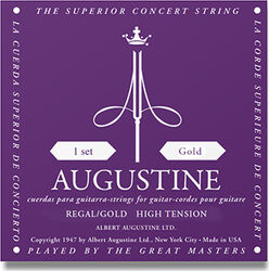 Konzertgitarre saiten Augustine Regal High Gold / Nylon-Gold - Saitensätze 