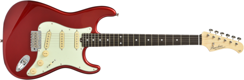 Bacchus Global Bst 650b - Candy Apple Red - E-Gitarre in Str-Form - Main picture