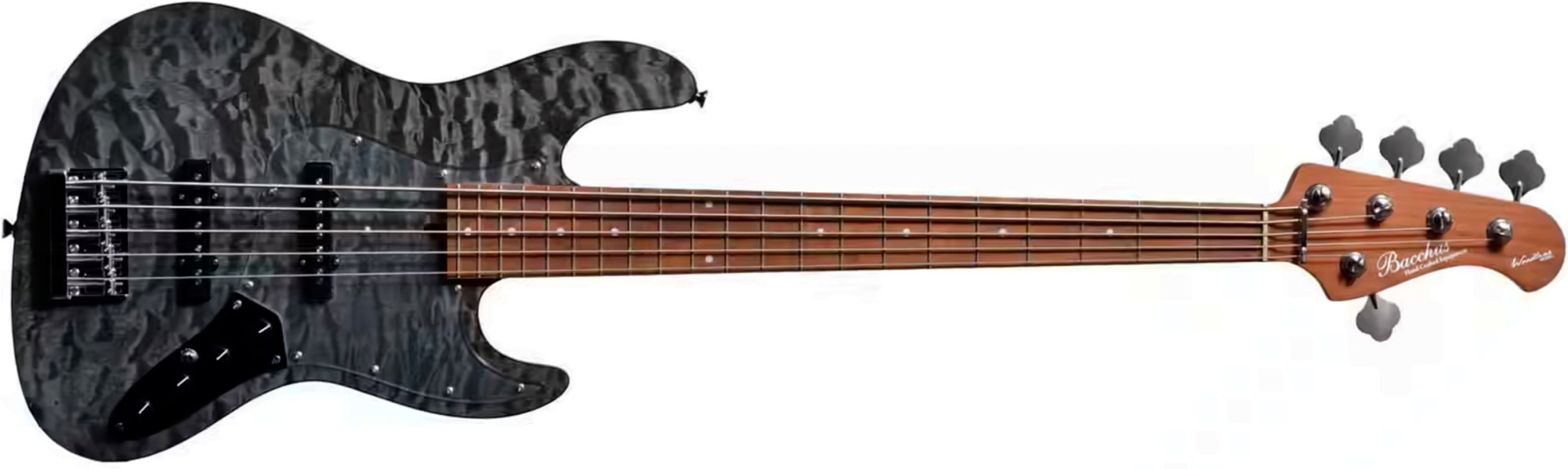 Bacchus Jt Wl5-qm-ac Rsm/m Jap Tune Up Active Mn - Black Satin - Solidbody E-bass - Main picture