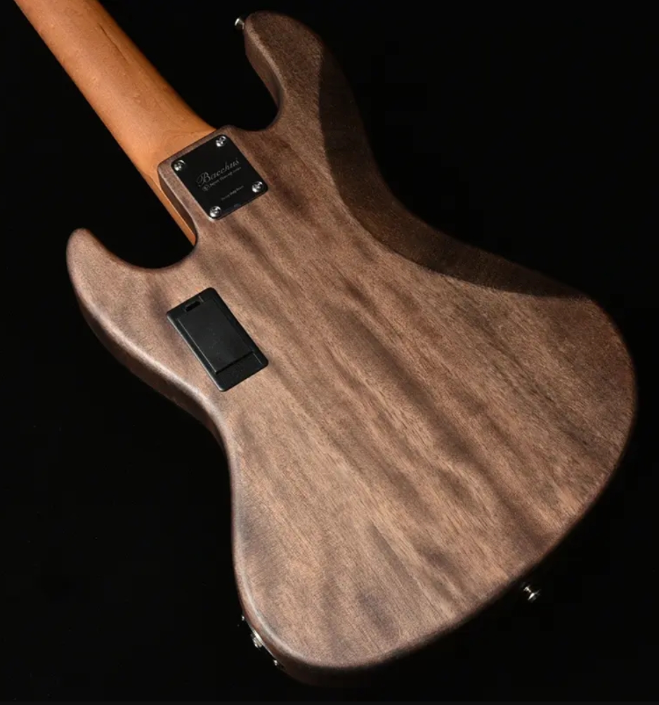 Bacchus Jt Wl5-qm-ac Rsm/m Jap Tune Up Active Mn - Brown Satin - Solidbody E-bass - Variation 1
