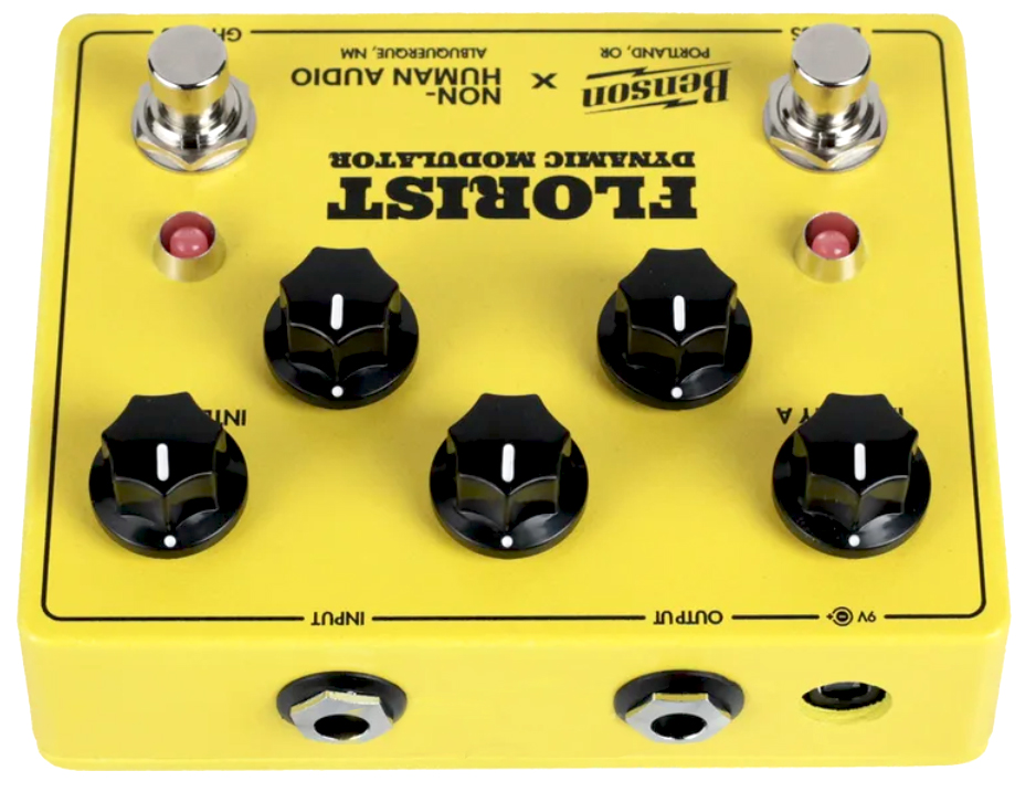 Benson Amps Florist Modulation Ltd Yellow - Modulation/Chorus/Flanger/Phaser & Tremolo Effektpedal - Variation 1