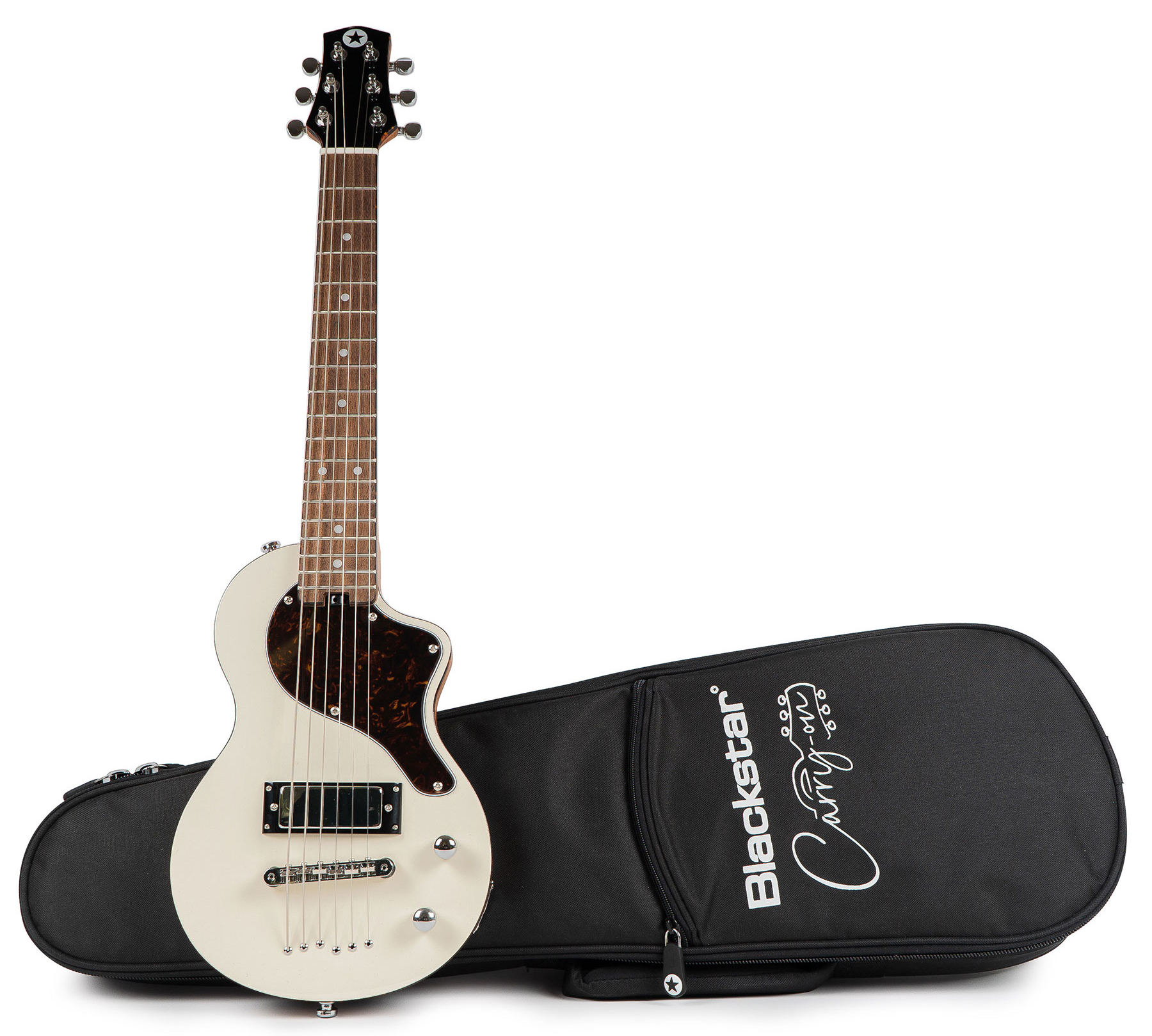 Blackstar Carry-on Travel Guitar +housse - White - Elektrische Reisegitarre - Variation 5