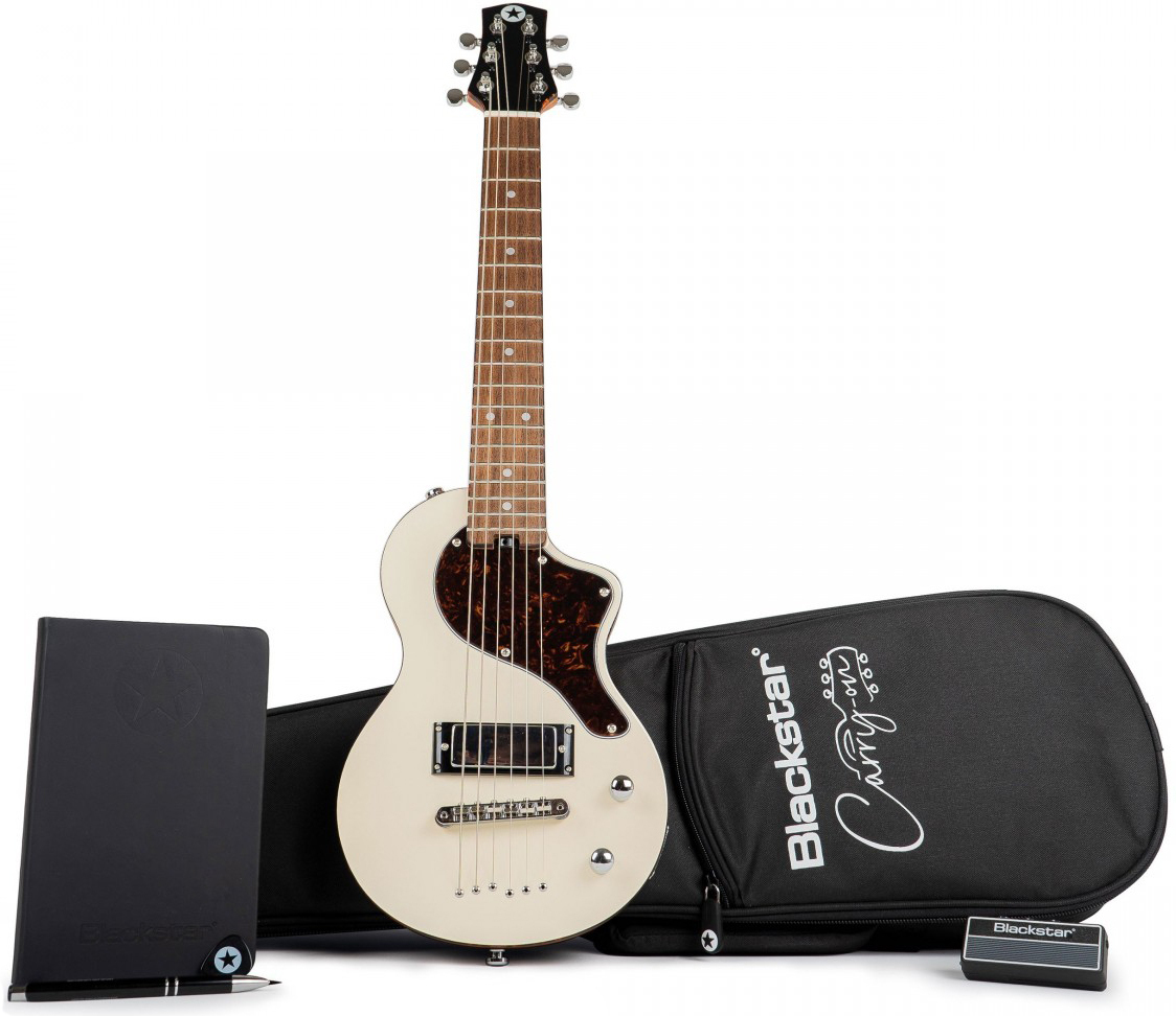 Blackstar Carry-on Travel Guitar Standard Pack +amplug2 Fly +housse - White - E-Gitarre Set - Main picture