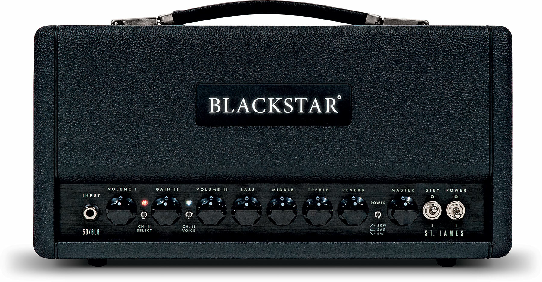 Blackstar St James 6l6h Head 50/5/2w Black - E-Gitarre Topteil - Main picture