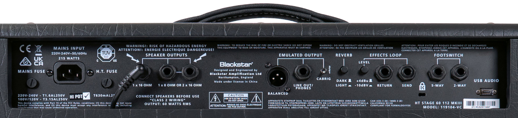 Blackstar Ht Venue Stage 60 112 Mkiii 60w 1x12 El34 - Combo für E-Gitarre - Variation 4