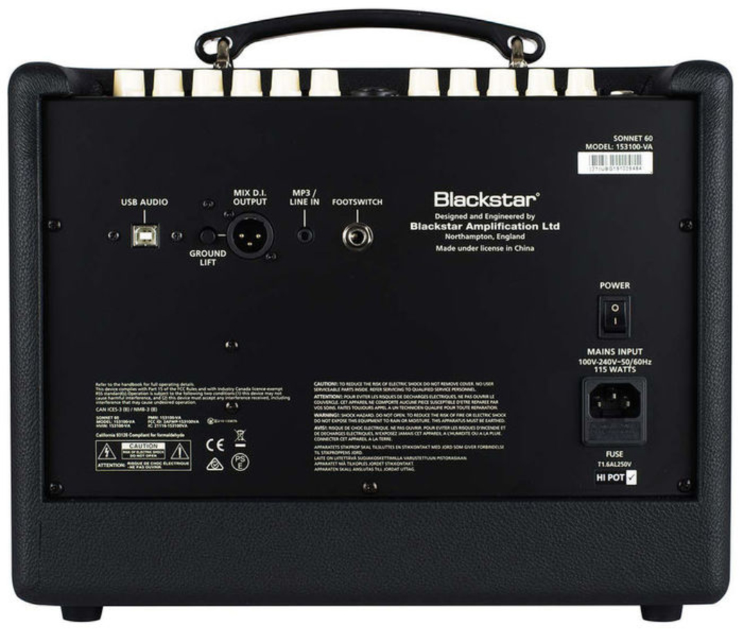 Blackstar Sonnet 60 Acoustic Amp 60w 1x6.5 Black - Combo für Akustikgitarre - Variation 1