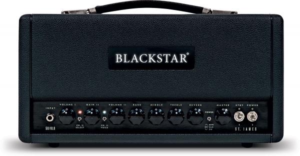 E-gitarre topteil Blackstar St. James 6L6H Head - Black