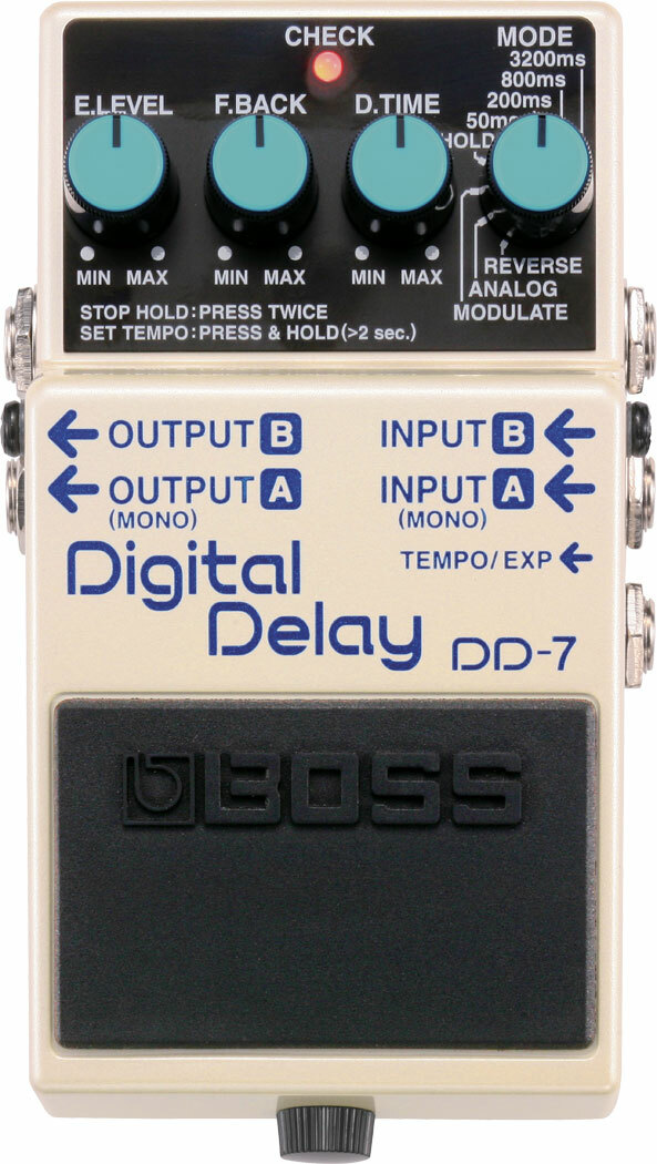 Boss Dd7 Digital Delay - White - Reverb/Delay/Echo Effektpedal - Main picture