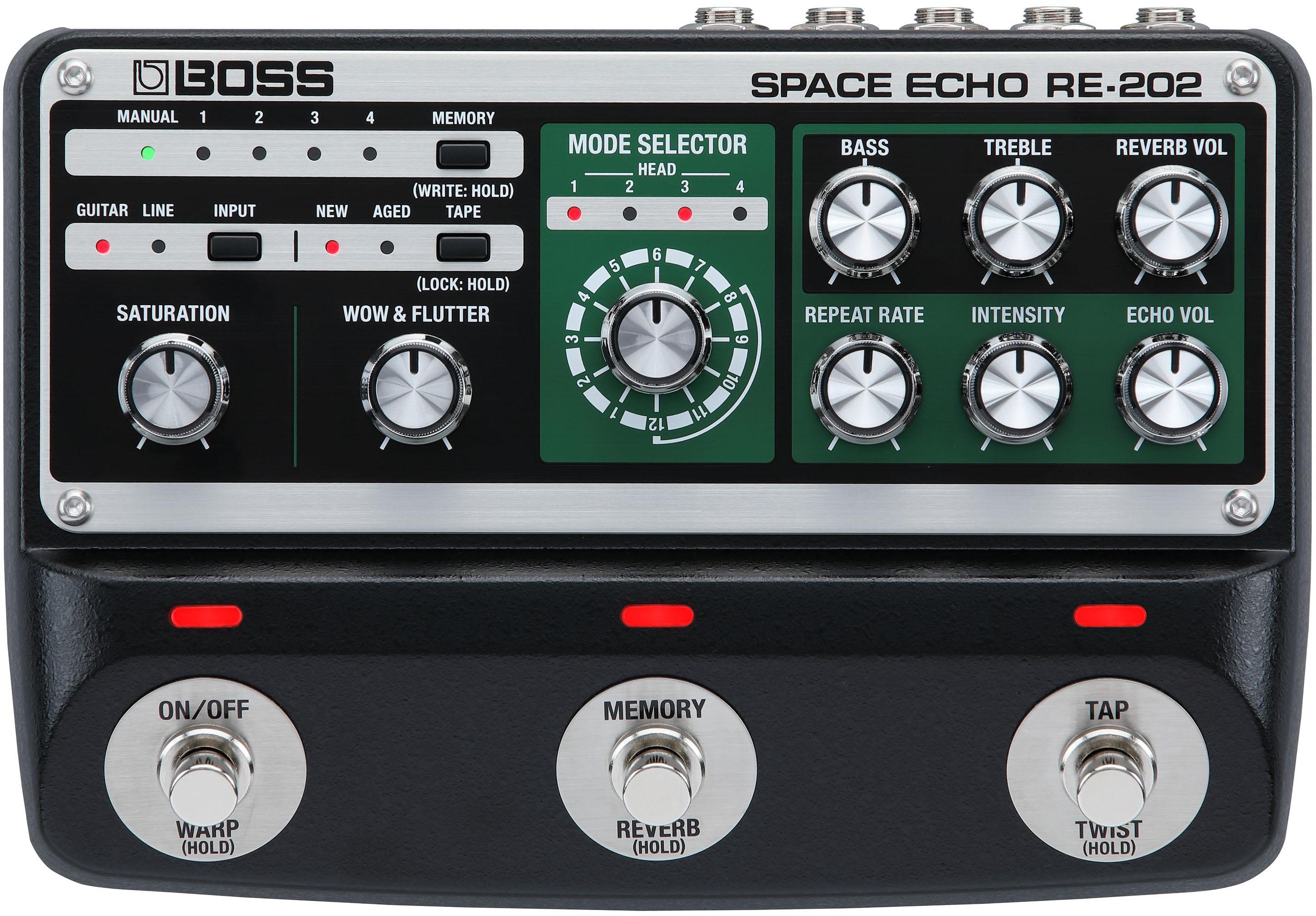Reverb/delay/echo effektpedal Boss RE-202 Space Echo