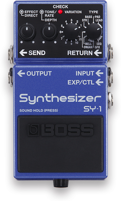 Boss Sy-1 Synthesizer - Modulation/Chorus/Flanger/Phaser & Tremolo Effektpedal - Main picture