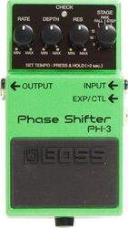 Modulation/chorus/flanger/phaser & tremolo effektpedal Boss PH-3 Phase Shifter - Green