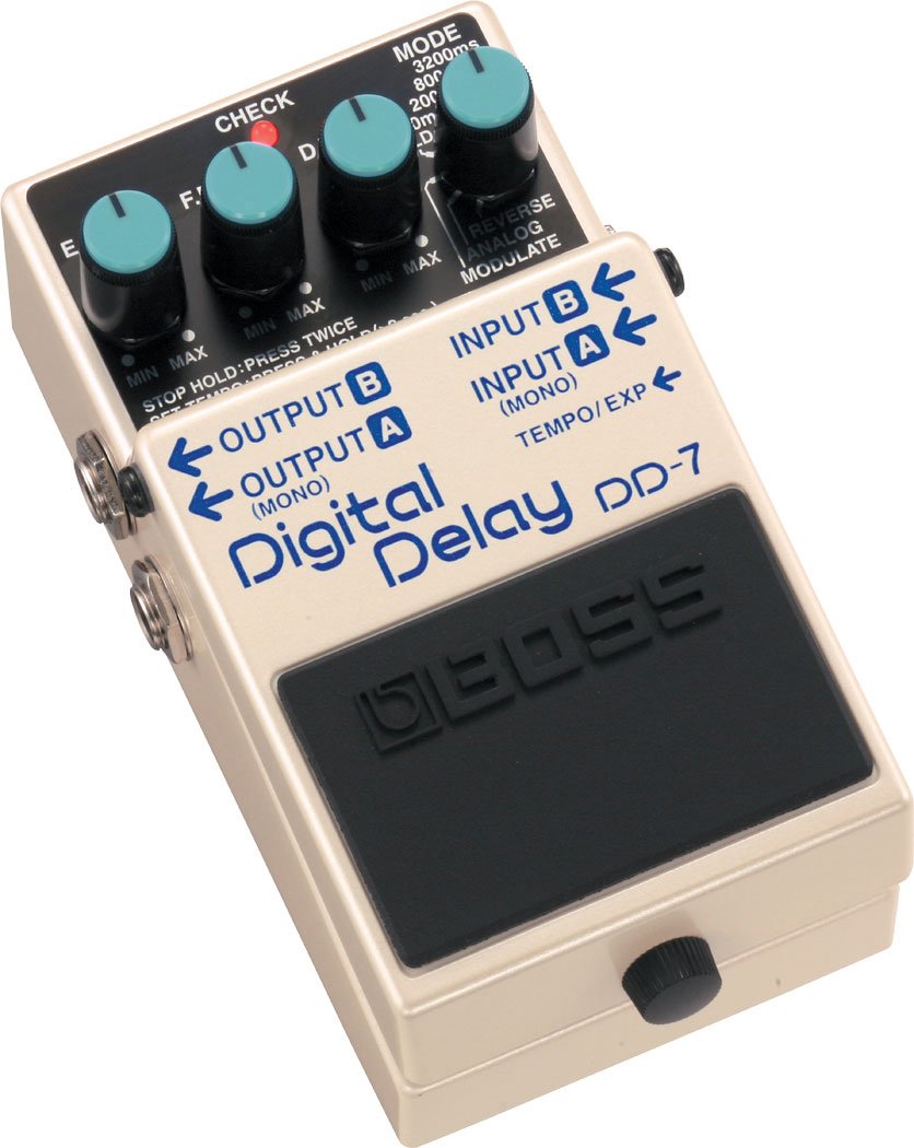 Boss Dd7 Digital Delay - White - Reverb/Delay/Echo Effektpedal - Variation 2