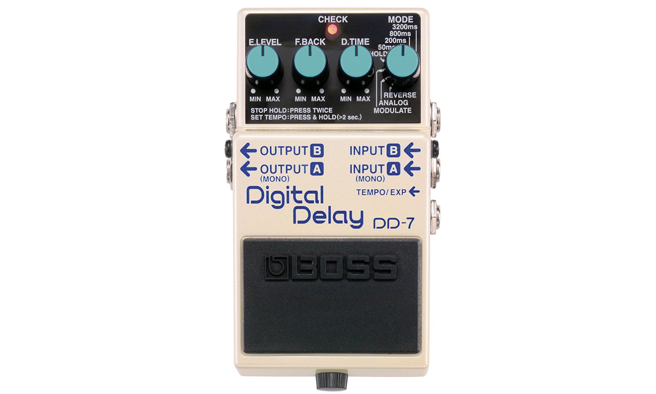 Boss Dd7 Digital Delay - White - Reverb/Delay/Echo Effektpedal - Variation 1