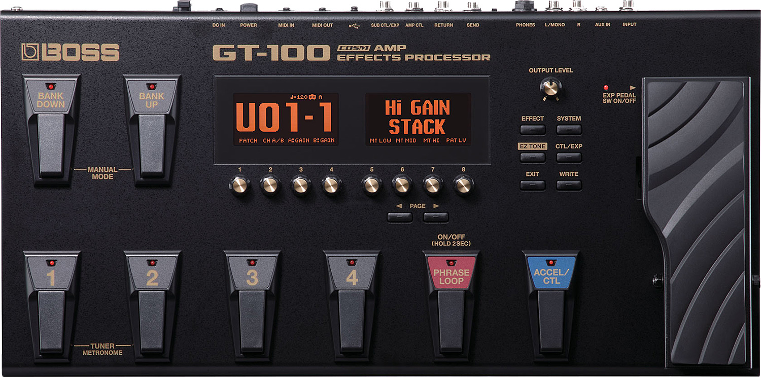 Boss Gt-100 V2.0 + Housse Gator - - Effekt-Set für Gitarre & Bass - Variation 1