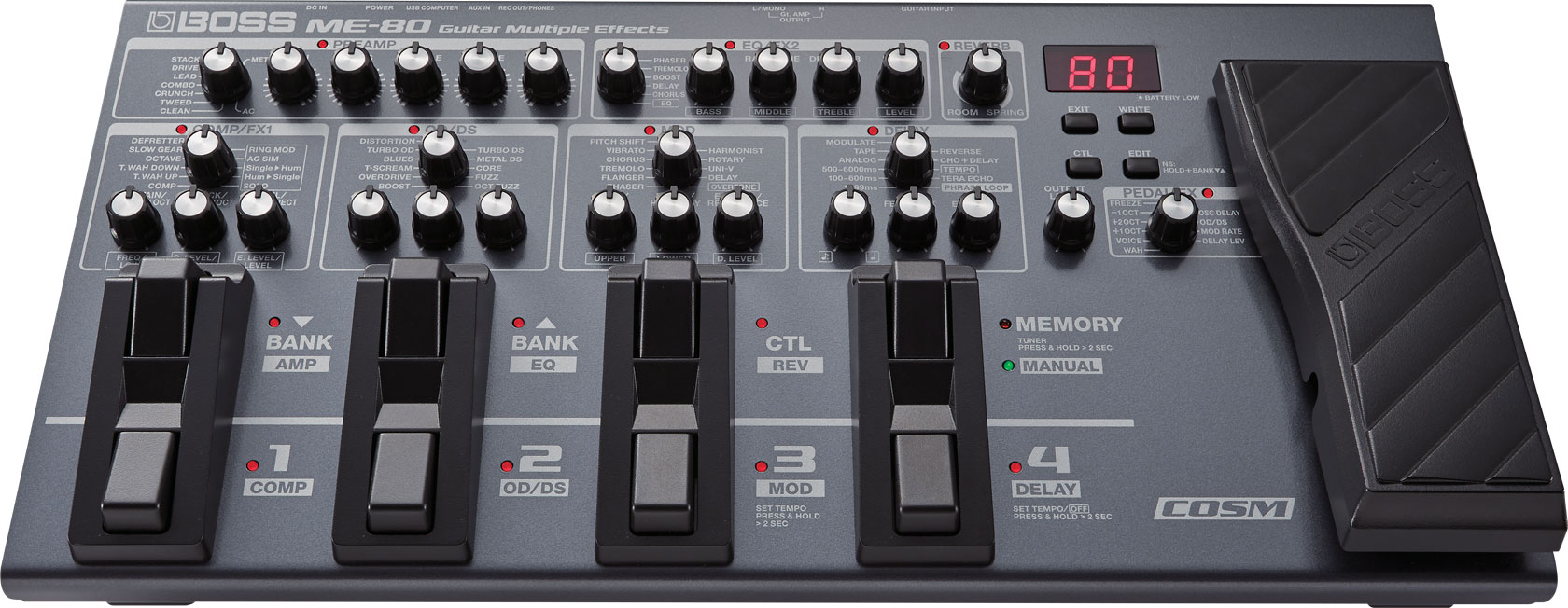 Boss Me-80 Guitar Multiple Effects - Gitarrenverstärker-Modellierungssimulation - Variation 6