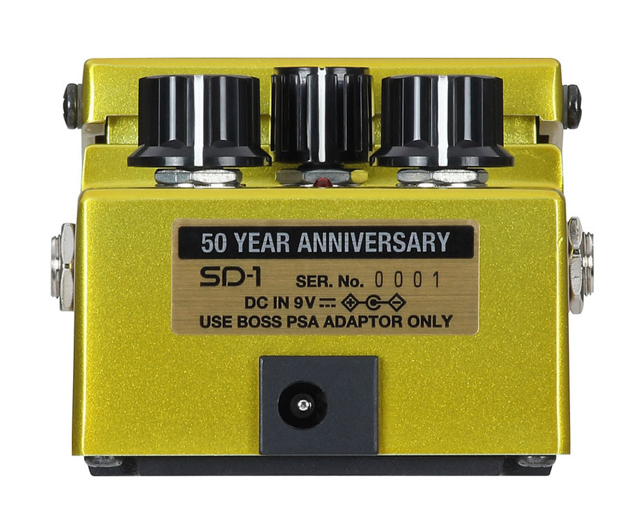 Boss Sd-1-b50a Super Overdrive 50th Anniversary - Overdrive/Distortion/Fuzz Effektpedal - Variation 1