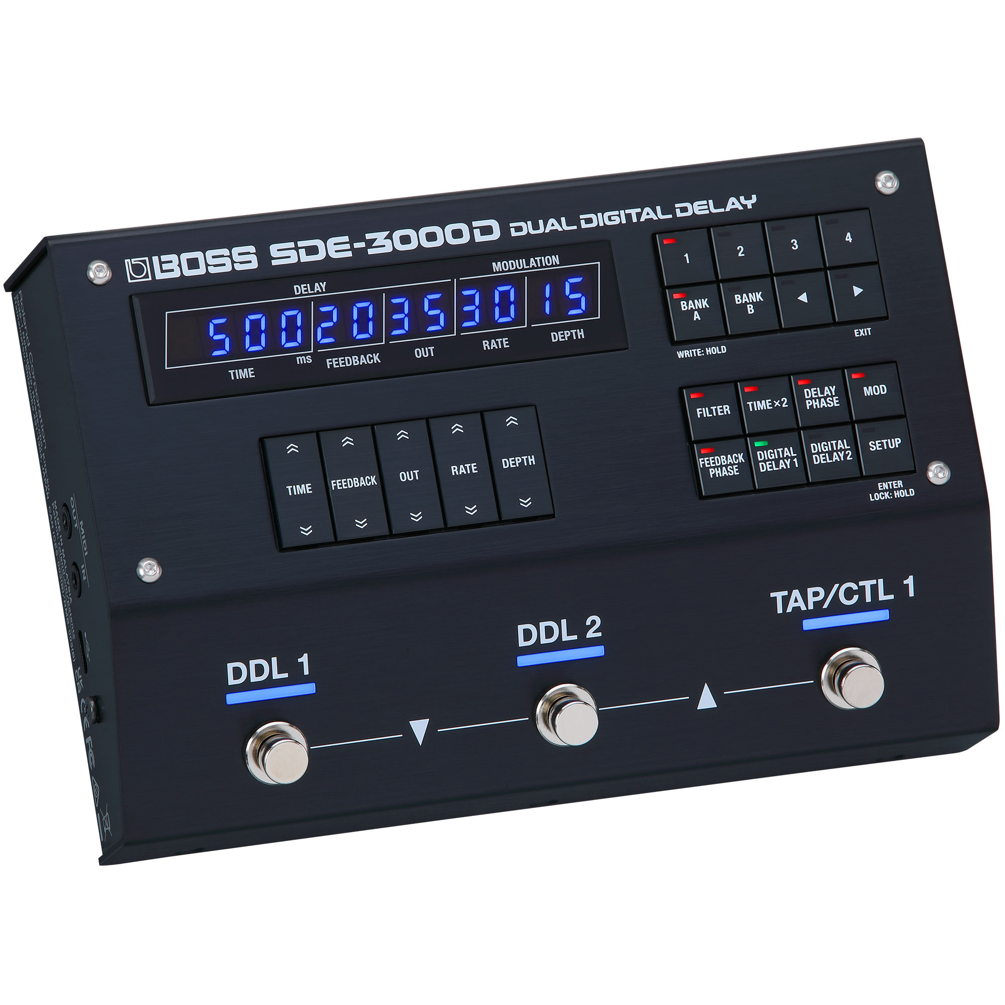 Boss Sde-3000d - Reverb/Delay/Echo Effektpedal - Variation 4