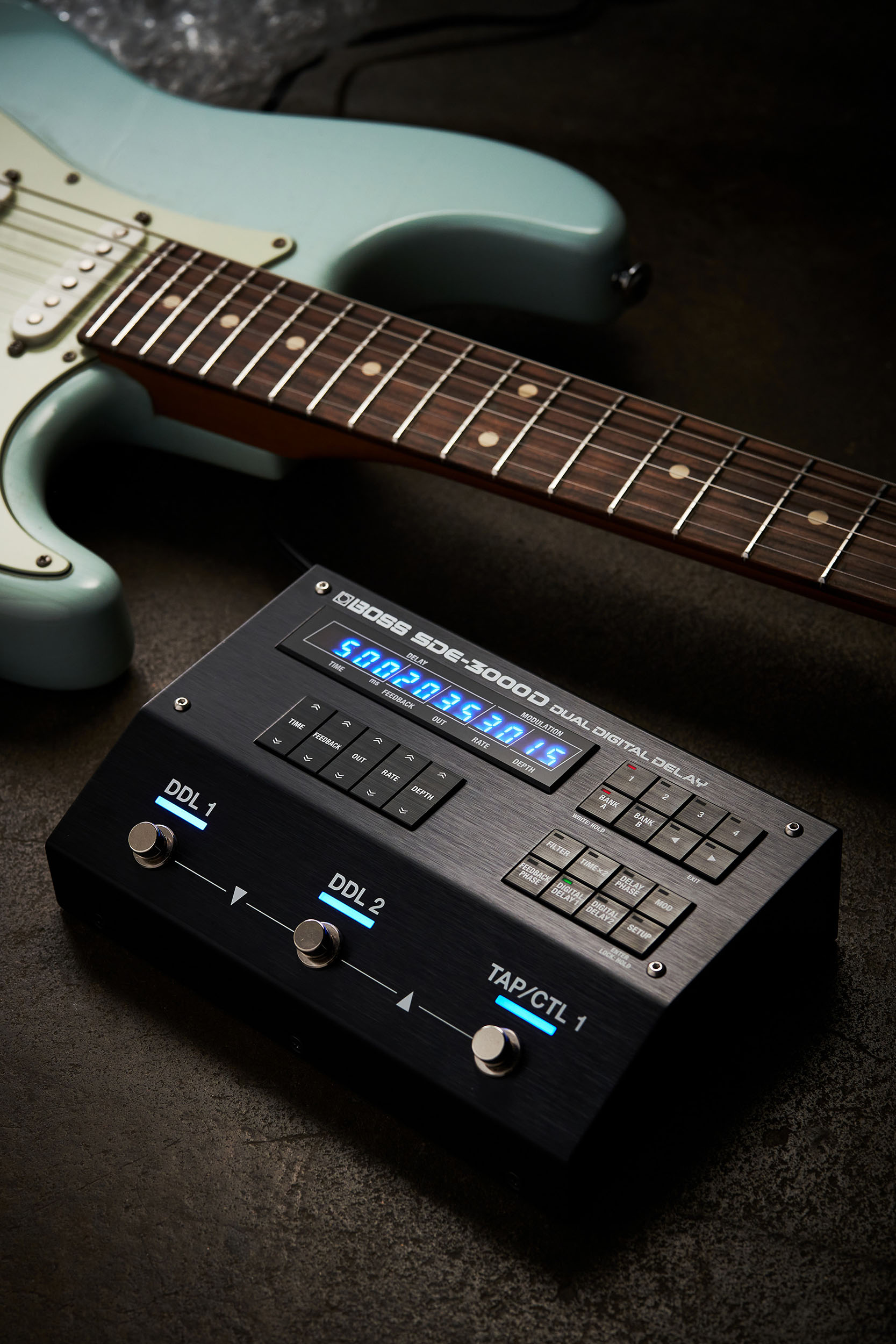Boss Sde-3000d - Reverb/Delay/Echo Effektpedal - Variation 6