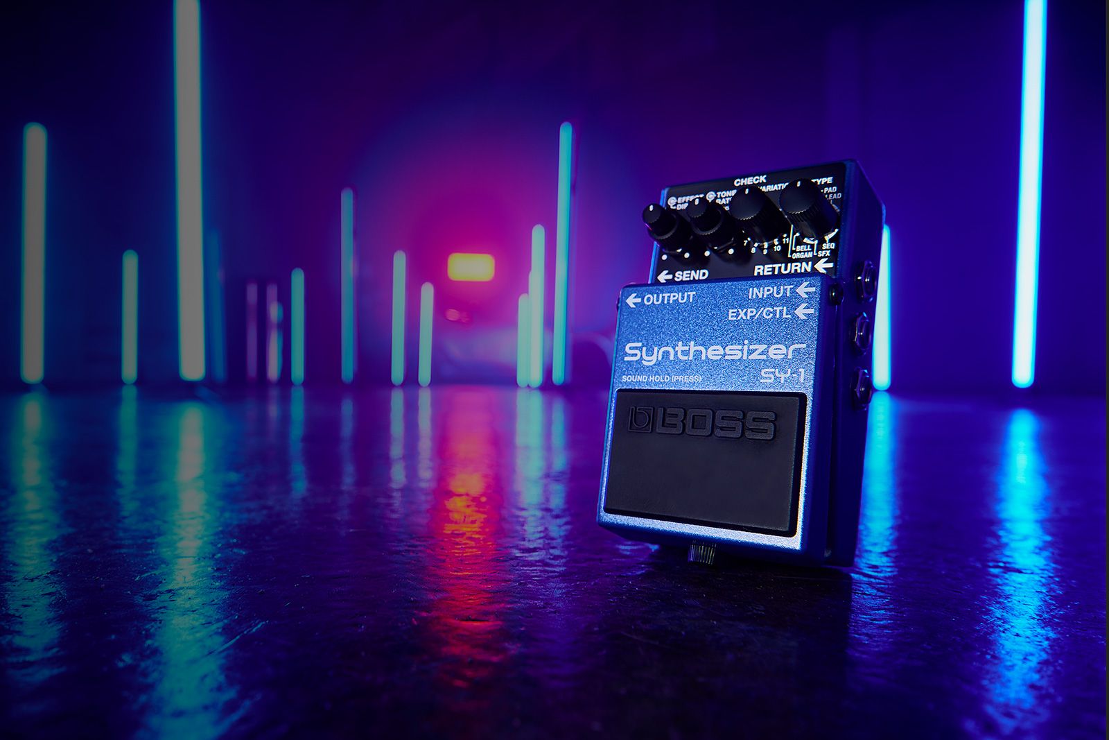 Boss Sy-1 Synthesizer - Modulation/Chorus/Flanger/Phaser & Tremolo Effektpedal - Variation 1