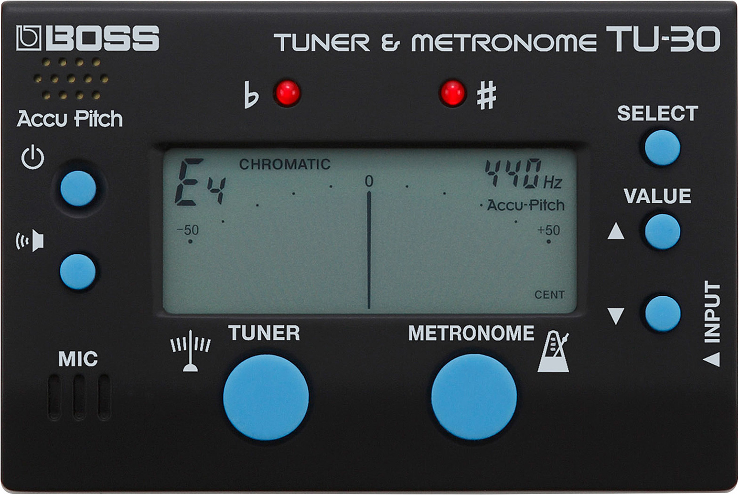 Stimmgerat Fur Gitarre Boss Tu 30 Tuner Metronome