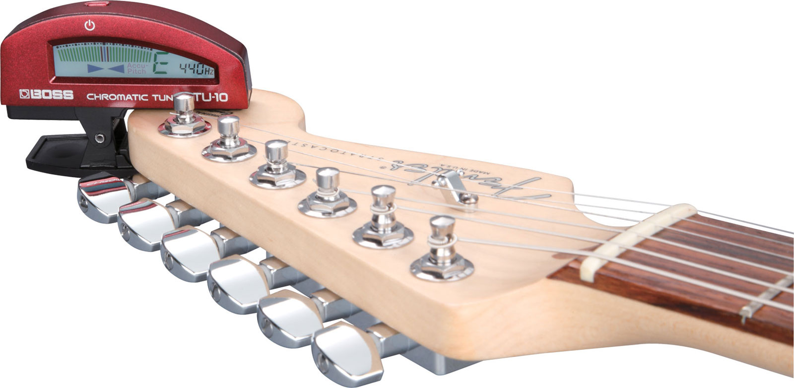 Boss Tu10 Clip On Chromatic Tuner Red - Stimmgerät für Gitarre - Variation 1