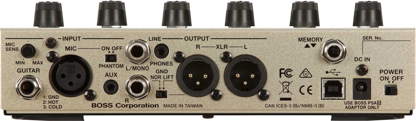 Boss VE-8 Acoustic Singer Multieffektpedal für akustikgitarre
