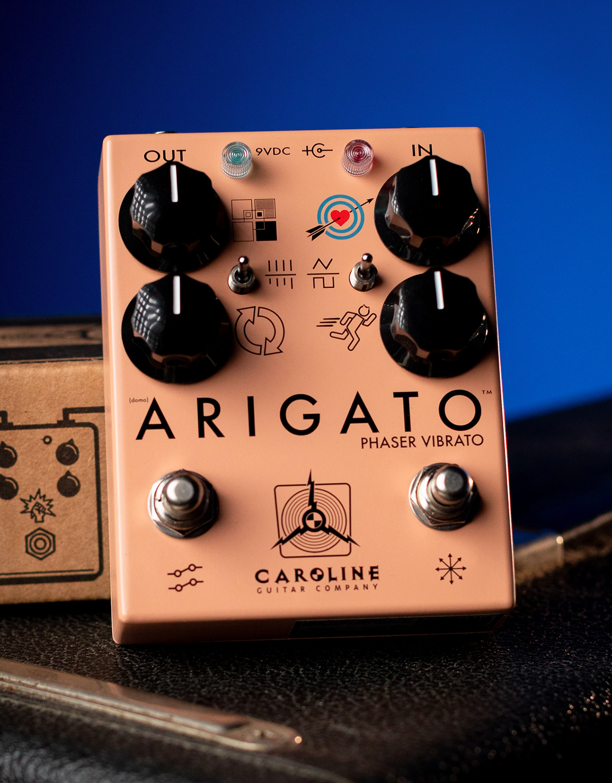 Caroline Guitar Arigato Phaser Vibrato - Modulation/Chorus/Flanger/Phaser & Tremolo Effektpedal - Variation 1