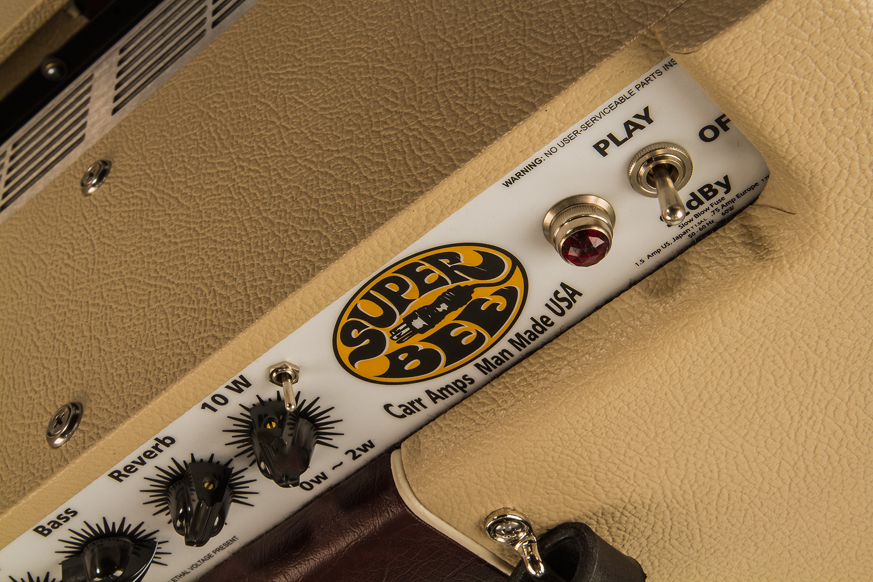 Carr Amplifiers Super Bee 1-12 Combo 10w 1x12 Cream/wine - Combo für E-Gitarre - Variation 3