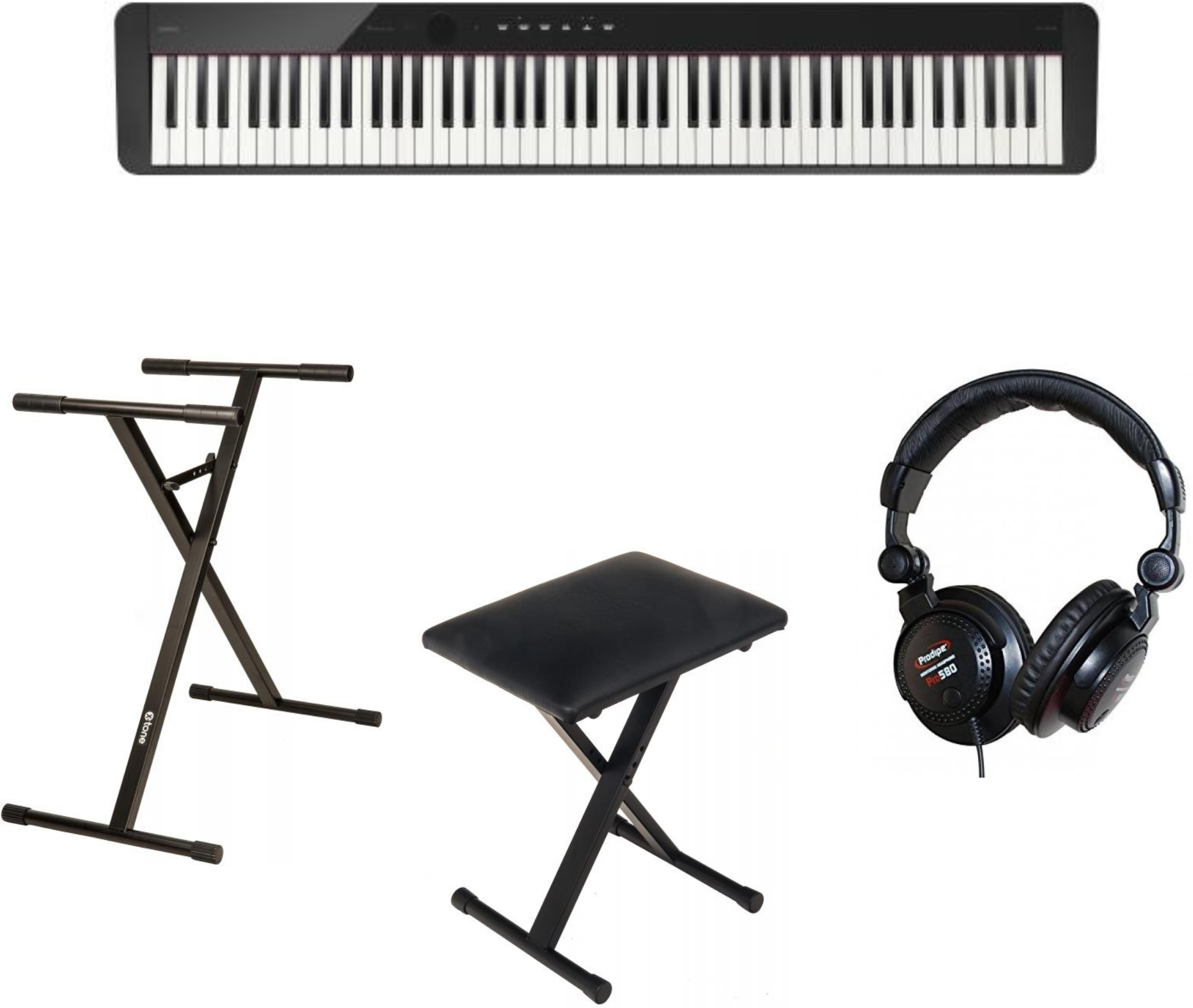 Casio Px-s1100 Noir + Stand + Banquette + Casque - Noir - Digital Klavier - Main picture