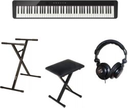 Klaviere set Casio PX-S1100 Noir + Stand + Banquette + Casque