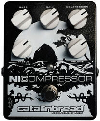 Kompressor/sustain/noise gate effektpedal Catalinbread Nicompressor - Silver On Black