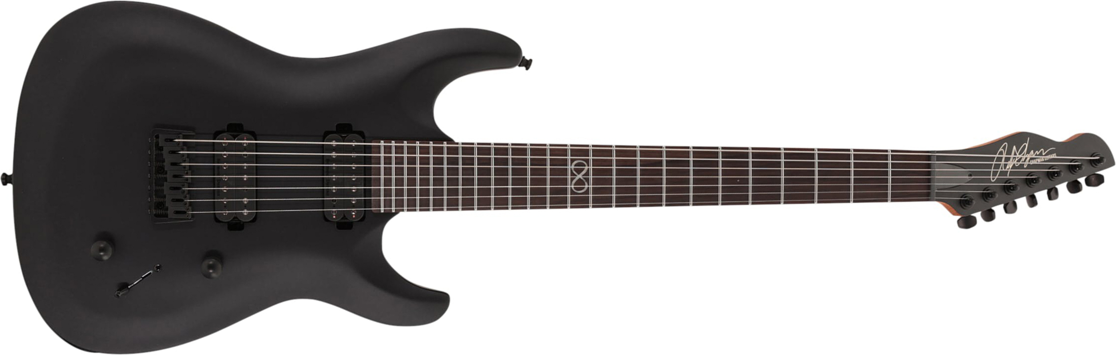Chapman Guitars Ml1-7 Modern Pro 7c 2h Seymour Duncan  Ht Eb - Cyber Black - 7-saitige E-Gitarre - Main picture