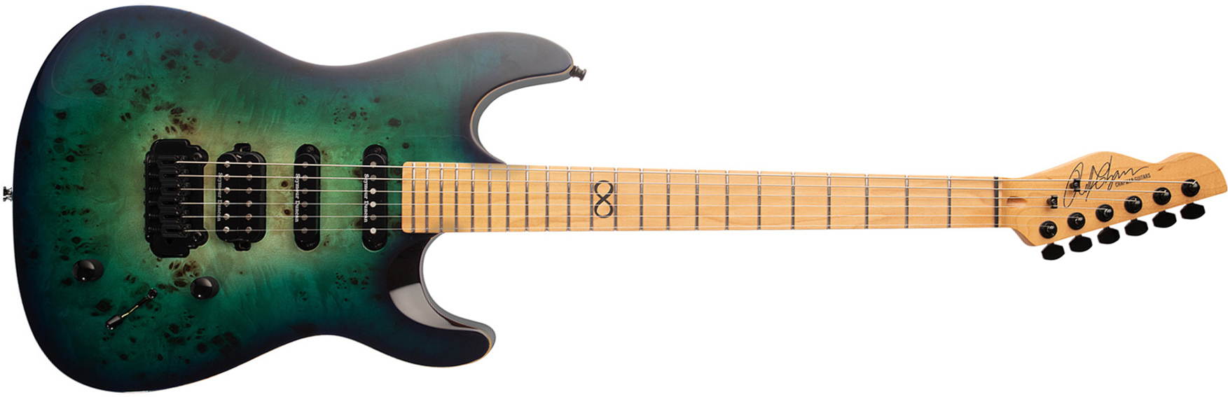 Chapman Guitars Ml1 Hybrid Pro Hss Seymour Duncan Trem Mn - Turquoise Rain - E-Gitarre in Str-Form - Main picture