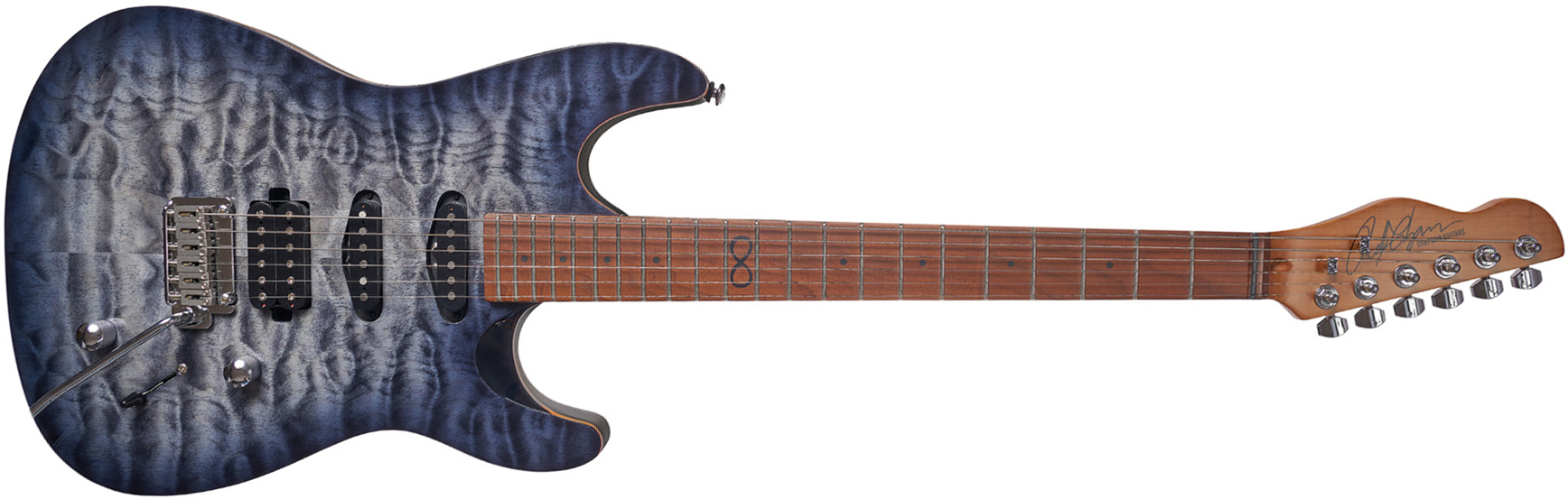 Chapman Guitars Ml1 Hybrid Standard Hss Trem Mn - Sarsen Stone Black - E-Gitarre in Str-Form - Main picture