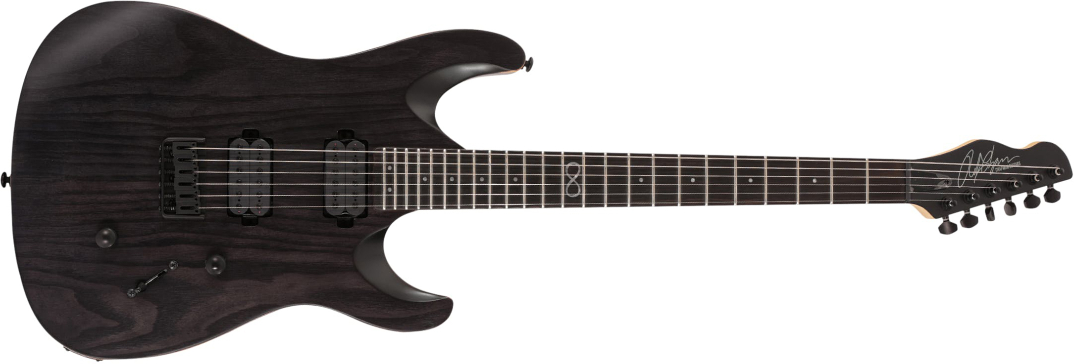 Chapman Guitars Ml1 Modern 2022 Standard 2h Ht Eb - Slate Black Satin - E-Gitarre in Str-Form - Main picture