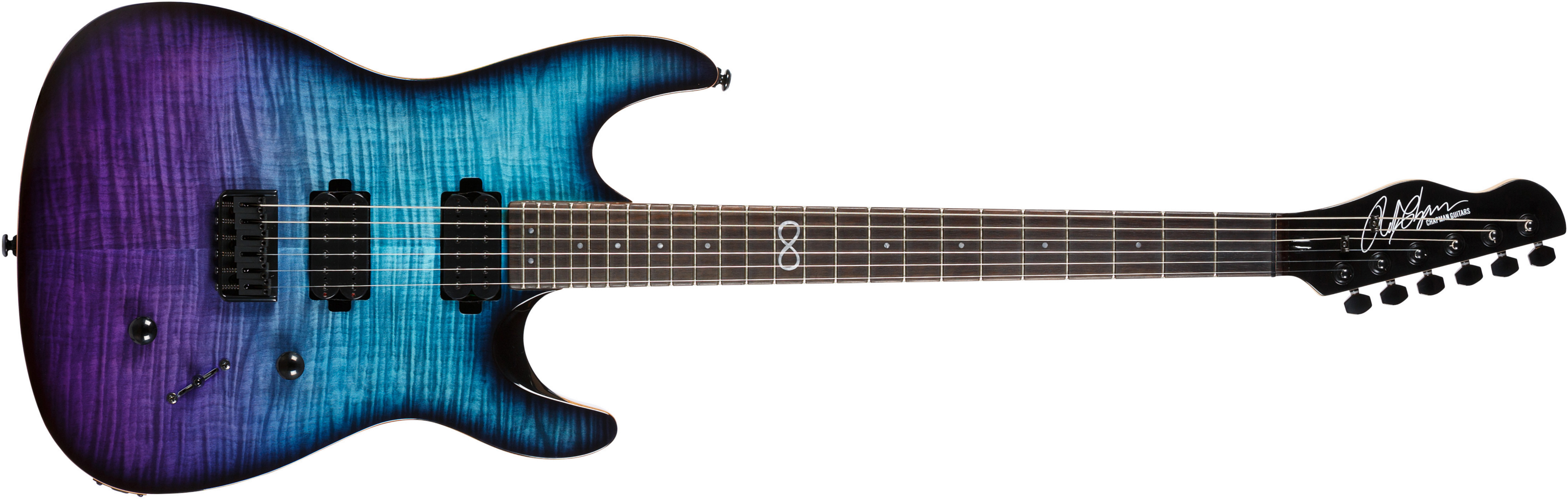 Chapman Guitars Ml1 Modern Baritone Standard V2 Hh Ht Eb - Ocean Fade - Double Cut E-Gitarre - Main picture