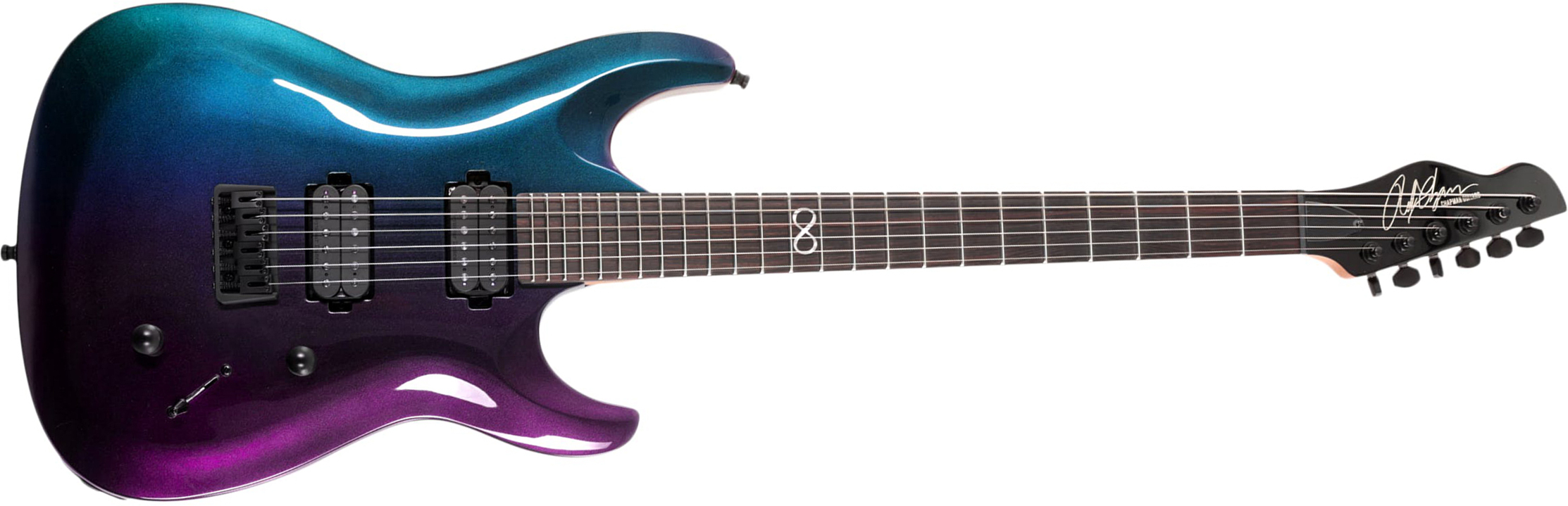 Chapman Guitars Ml1 Modern Pro 2h Seymour Duncan  Ht Eb - Morpheus Purple Flip - E-Gitarre in Str-Form - Main picture